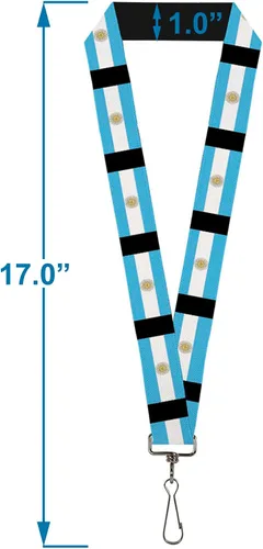 Vista 3 de Buckle-Down Cordón-1.0"-Banderas Argentina