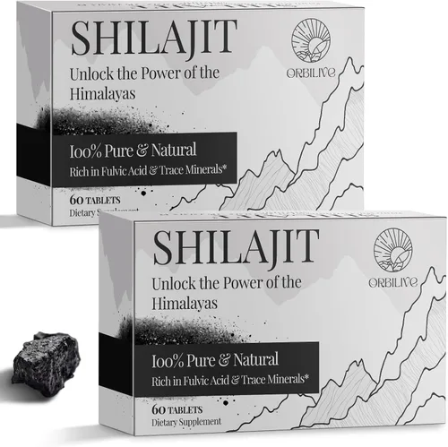 Vista 11 de Shilajit Tablets 1000 MG, 100% orgánico del Himalaya, suplemento Shilajit rico en ácido fúlvico y más de 85 minerales traza para hombres y mujeres