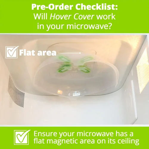 Vista 3 de Hover Cover Tapa magnética para microondas para alimentos Tapa transparente contra salpicaduras para microondas Tapa para plato de microondas