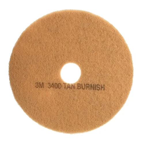 Vista 2 de 3M Tan Burnish Pad 3400, 17 in