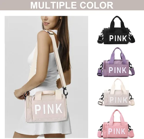 Vista 7 de Orgonite Mini bolsa cruzada pequeña para gimnasio para mujeres y hombres, bonita bolsa de lona pequeña, bolsa deportiva estética, bolsa de gimnasio