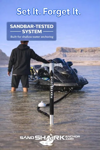 Vista 3 de SandShark Línea de muelle elástico de anclaje de alta calidad. Accesorios de barco Línea de anclaje que absorbe los golpes en anclajes y muelles