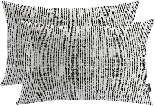 Vista 65 de Shrahala Abstract Art Modern Aesthetic Decorative Pillow Covers, Fluid Forms Minimalist Throw Pillow Cover Blended Hidden Zipper Cushion Cases for