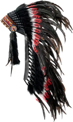 Vista 11 de Novum Crafts Tocado de plumas Inspirado en indios nativos americanos Elige
