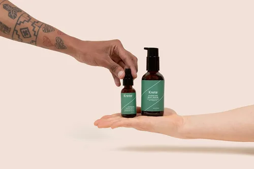 Vista 6 de KRETE Suero facial hidratante de 30 segundos para hombres, ayuda con la apariencia del envejecimiento, arrugas, bolsas de ojos y enrojecimiento.