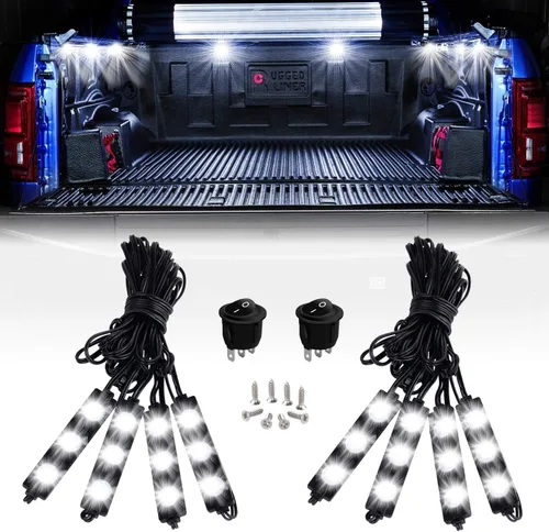 Vista 26 de Nilight 2 piezas de 24 pulgadas de tira de luces estroboscópicas para parrilla de camiones, 384 LED, luz de emergencia ámbar, flexible, intermitente