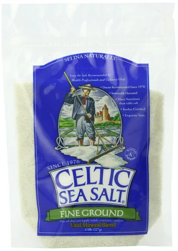 Vista 12 de Celtic Sea Salt - Bolsa resellable de sal fina molida, 8 oz