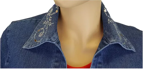 Vista 3 de DA Distinct Apparel - Plumero elástico para mujer, color azul