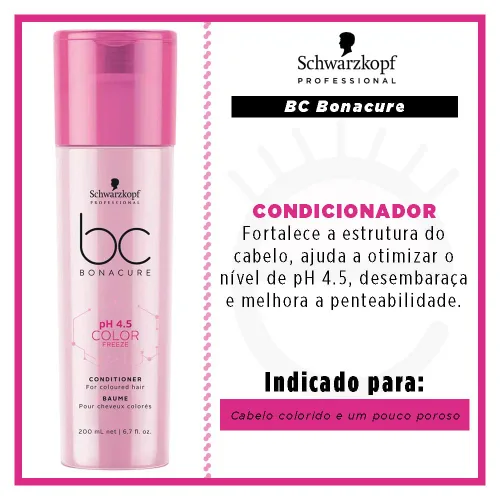 Vista 2 de BC Bonacure - Acondicionador de congelación de color pH 4.5, 6.7 onzas