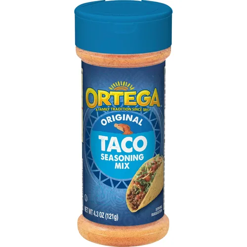 Vista 6 de Ortega Seasoning Mix, 40% menos de Taco de sodio, 6.5 onzas