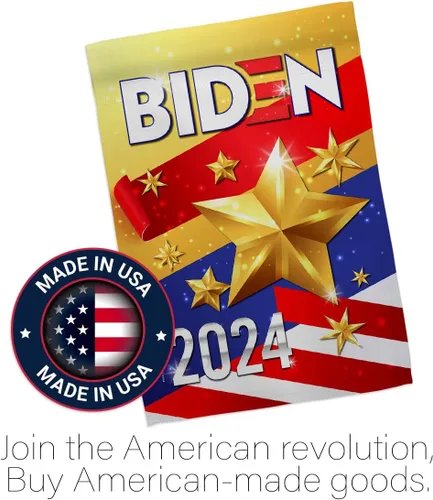 Vista 5 de Biden Harris Flag 2020 House Pack Patriotic Vote President Democrat Republican Tea Party United State American Election Banner Small Garden Yard