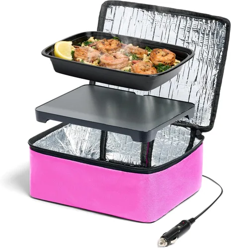 Vista 15 de HOTLOGIC Mini lonchera térmica - Calentador eléctrico portátil de alimentos para hombres y mujeres - Ideal para el trabajo, la oficina