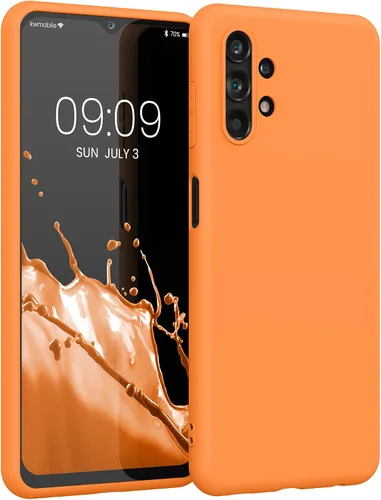 Vista 143 de kwmobile Funda compatible con Samsung Galaxy A12 - Funda protectora de silicona TPU suave y delgada - Azul Báltico