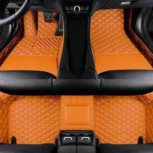 Vista 4 de Alfombrillas personalizadas para Prado Sedan 2000-2023, cobertura completa de accesorios para piso interior del vehículo (beige)