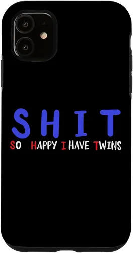 Vista 8 de Twins Dad Twins Mom Funny Twins Parents Of Twins New Parents Case for iPhone 16
