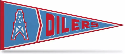 Vista 23 de Rico Industries NFL Retro - Alt 12" x 30" Felt Wall Décor Pennant - Great for Home/Bed Room/Man Cave Décor