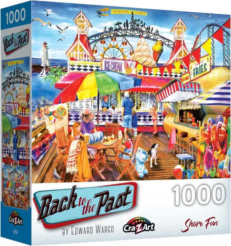 Vista 2 de Volver al pasado rompecabezas de 1000 piezas - Shore Fun