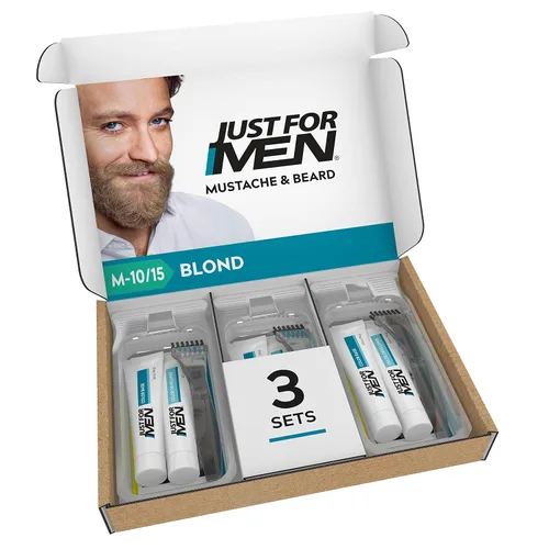 Vista 19 de JUST FOR MEN Gel de color para bigote y barba M-45, marrón oscuro 1 cada uno (paquete de 2)