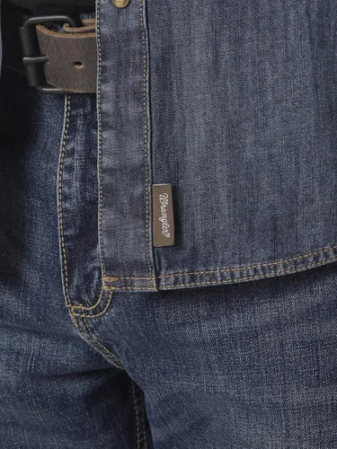 Vista 5 de Wrangler Camiseta de manga larga con dos bolsillos retro para hombre descontinuada