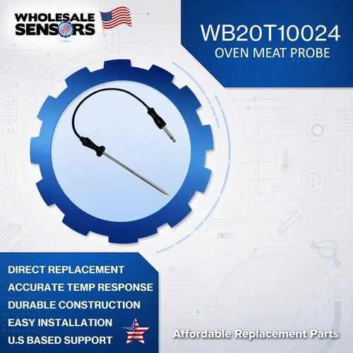 Vista 2 de Termistor de sonda de carne para horno GE WB20T10024 de repuesto