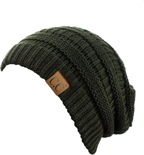 Vista 139 de C.C Trendy Warm Chunky Soft Stretch Cable Knit Beanie