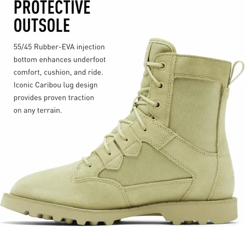 Vista 4 de SOREL Botas OTM Caribou para mujer, botas de nieve impermeables de gamuza y nailon
