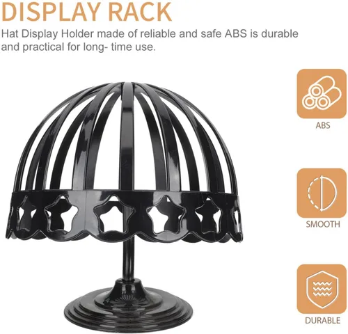 Vista 5 de Cabilock Soporte de exhibición de sombrero de 2 piezas para tienda casera