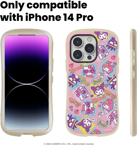 Vista 2 de iFace Funda para iPhone 14 Pro (6.1 pulgadas) Hello Kitty y sus amigos de primera clase, bonita funda protectora a prueba de golpes de doble capa