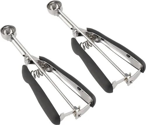Vista 19 de Juego de Cuchara de Galletas 1 Cucharada, Tamaño #60 Cuchara de Masa de Galletas para Hornear, Cuchara de Helado de 15 ml/0.5 oz, Cuchara