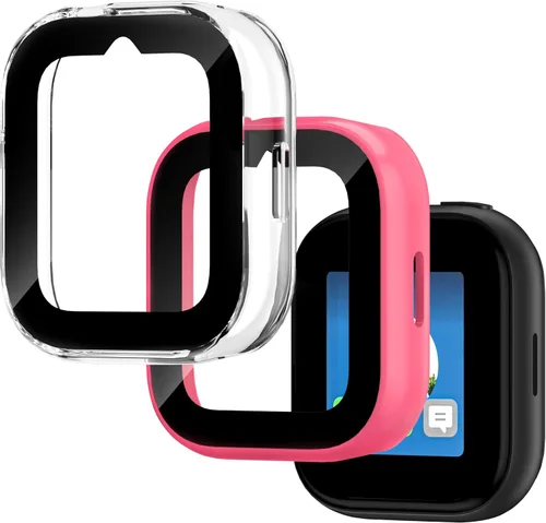 Vista 13 de Paquete de 2 fundas compatibles con T-Mobile SyncUp Kids Watch, carcasa rígida de policarbonato con vidrio templado para accesorios de reloj SyncUp