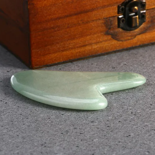 Vista 2 de Rosenice Aventurina que masajea el raspado de las herramientas del masaje del tablero de piedra natural piedra guasha piedra para la acupuntura