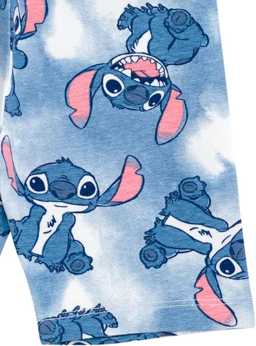 Vista 5 de Disney Moana Winnie the Pooh Lion King Pixar Toy Story Lilo & Stitch - Conjunto de camiseta y pantalones cortos de bicicleta para bebé a niño grande