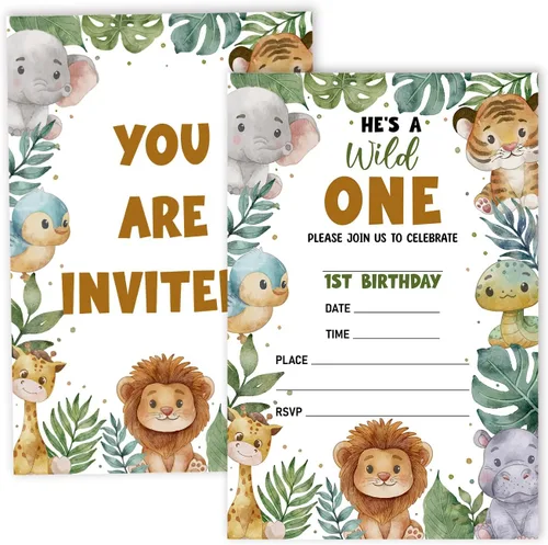Vista 10 de Tarjetas de invitación para fiesta de cumpleaños, celebración de fiesta de tren de vapor, 2do cumpleaños Chugga Chugga Two Two Train, suministros