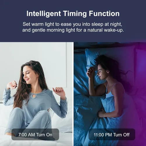 Vista 7 de Luces LED de 100 pies para dormitorio, luces LED RGB Bluetooth sincronizadas con música, aplicación inteligente y control remoto, tiras de luz LED