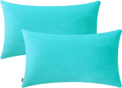 Vista 54 de Jeneoo Juego de 2 fundas decorativas para cojines de terciopelo suave y cómodo, funda sólida para cojín de sofá, decoración