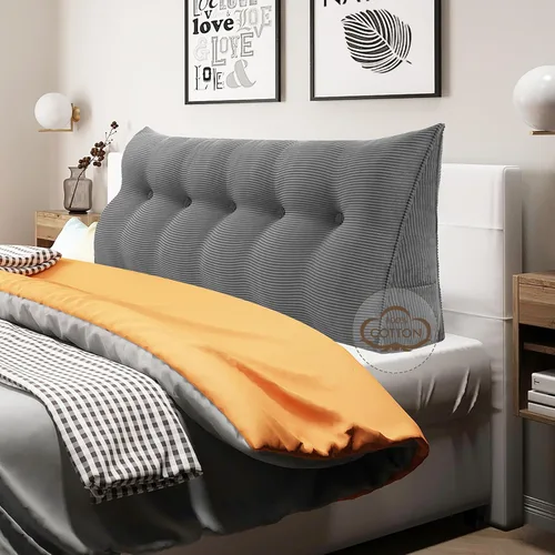 Vista 25 de WOWMAX - Almohada triangular para cabecero; almohada en forma de cuña para cabecero; almohada grande de refuerzo para cama, almohada