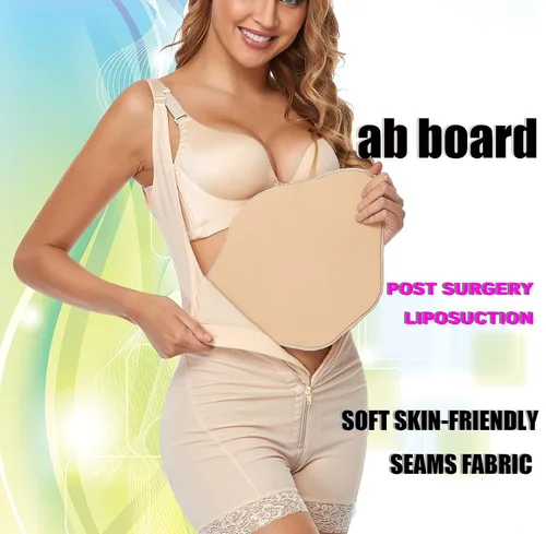 Vista 2 de Moolida Lipo Foam Compression Ab Board Post Cirugía Abdominal Board Liposuction (Beige) Junta de cirugía de liposucción (beige)