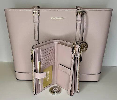 Vista 4 de Michael Kors MICHAEL Michael Kors Jet Set - Bolso de hombro grande TZ de viaje con doble cierre para la muñeca