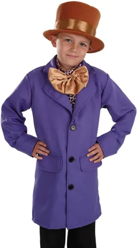 Vista 2 de fun shack Chocolate Factory Owner Costume Kids, Chocolate Factory Worker Costume, Boys Halloween Costumes