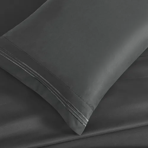 Vista 67 de Manyshofu Juego de sábanas de tamaño individual con bolsillos extra profundos, sábanas y fundas de almohada de 1800 hilos de lujo para hotel, juego