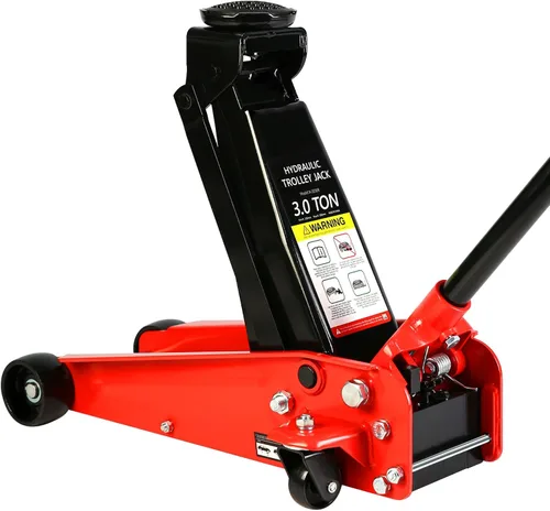 Vista 13 de SSLine Gato hidráulico portátil de 2 toneladas de piso para automóvil, gato hidráulico de acero resistente, para SUV Coupe, gato de piso de carreras