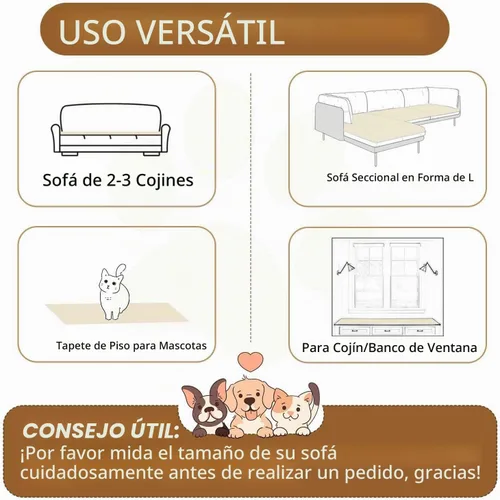 Vista 8 de OTOB Fundas de sofá para perros, lavables, antideslizantes, protector