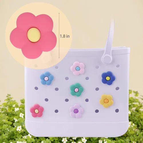 Vista 2 de WORBSS - Dijes para bolsa Bogg, accesorios para bolsas de playa simples y modernos, decorativos para bolsa de playa Simply Southern, accesorio
