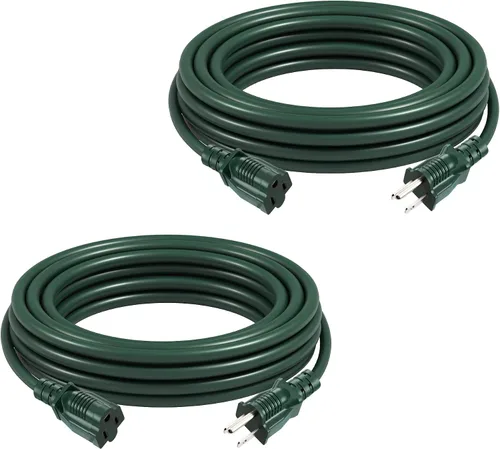 Vista 14 de DEWENWILS Cable de extensión corto, cable de alimentación SJTW de 1 pie, cable de extensión SJTW de 16 AWG resistente a la intemperie