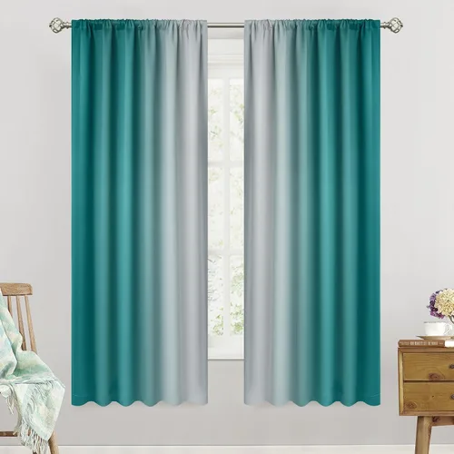 Vista 17 de SimpleHome Cortinas Pequeñas Negras Impermeables con Bolsillo para Barra Suave para Cocina, Cortinas Impermeables con Bolsillo para Barra