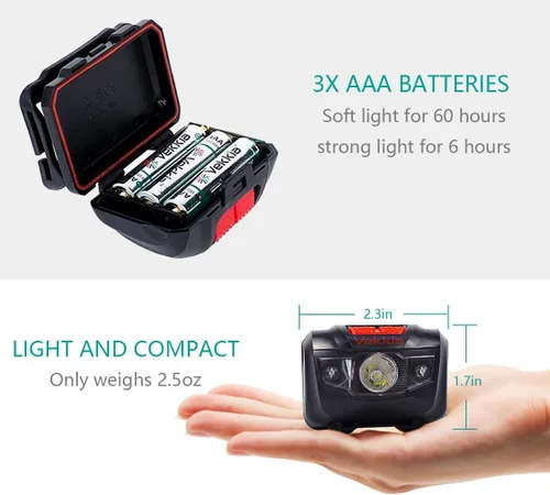 Vista 5 de Vekkia Luces LED para faros delanteros ultra brillantes, 5 modos