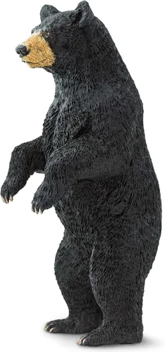 Vista 4 de Safari Ltd. Figura de oso negro de pie, figura realista de 4 pulgadas, juguete educativo para niños, niñas y niños a partir de 3 años