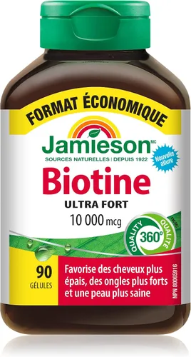 Vista 2 de Jamieson Biotina 10,000 mcg Tamaño de valor 90 cápsulas blandas
