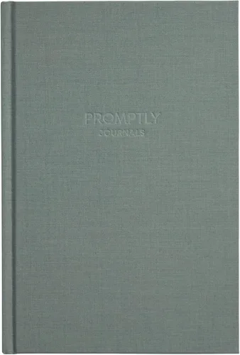 Vista 2 de Promptly Journals, Nuestra historia de amor Volumen 2: 21 a 40 aniversario (Gris, Lino) Diario de recuerdos de pareja