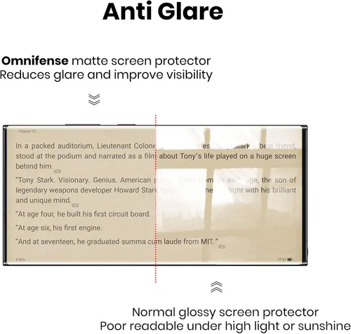 Vista 4 de Protector de pantalla para Galaxy Note 20, película suave de privacidad mate (no vidrio templado), superficie de acabado mate, antirreflejos, 2
